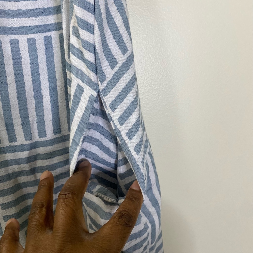 Lucca Blue and White Ruffled Sundress - Picture 5 of 9